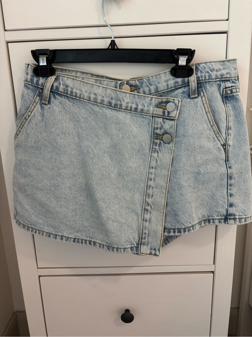 Altar’d State Denim Wrap Mini Skort